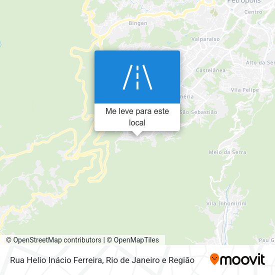 Rua Helio Inácio Ferreira mapa