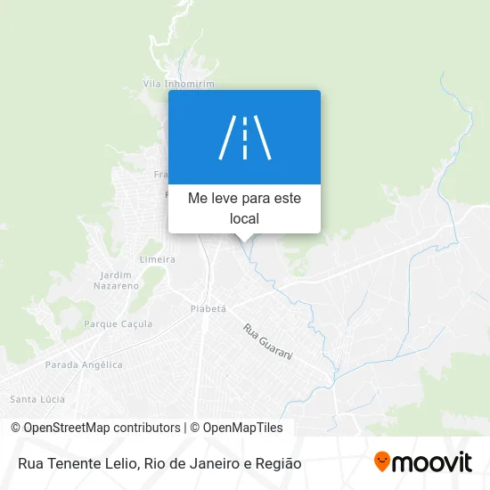 Rua Tenente Lelio mapa