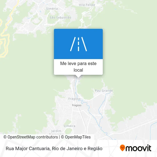Rua Major Cantuaria mapa