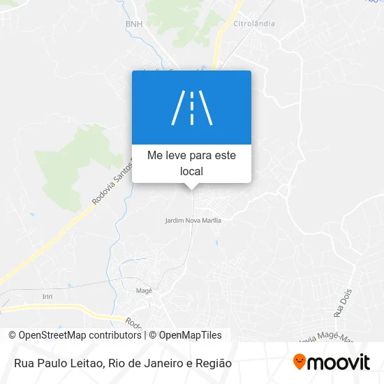 Rua Paulo Leitao mapa