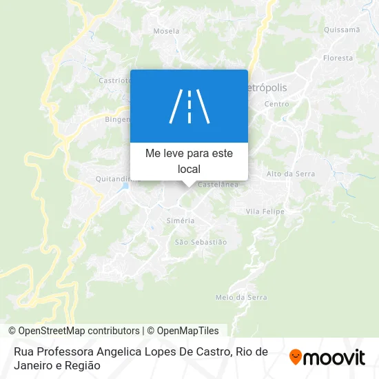 Rua Professora Angelica Lopes De Castro mapa