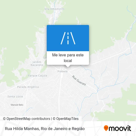 Rua Hilda Manhas mapa