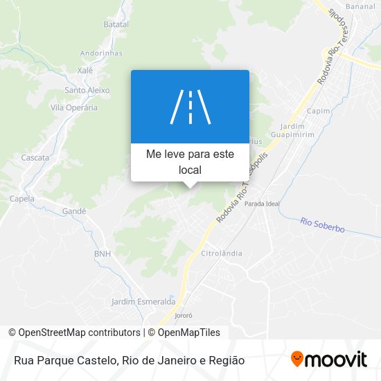 Rua Parque Castelo mapa