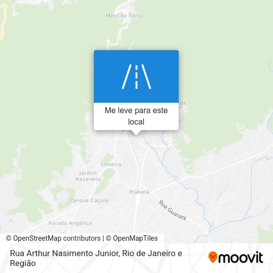 Rua Arthur Nasimento Junior mapa