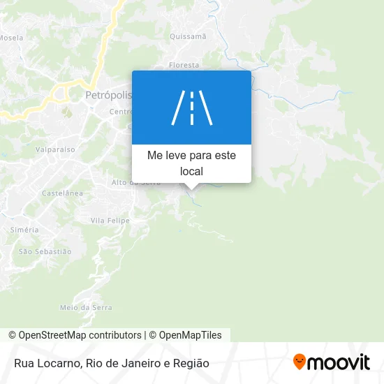 Rua Locarno mapa