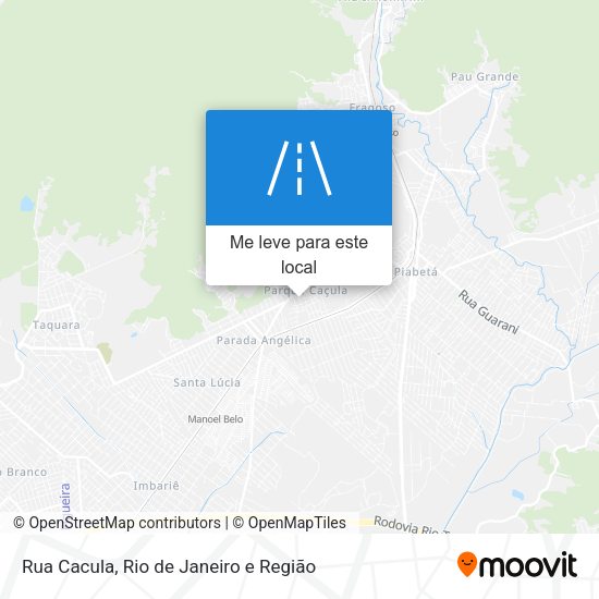 Rua Cacula mapa