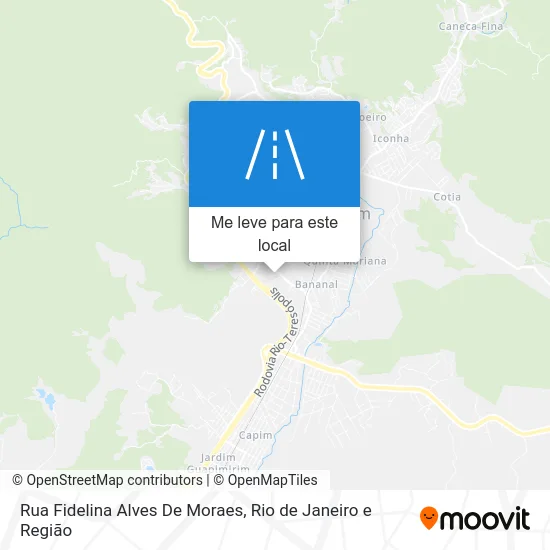 Rua Fidelina Alves De Moraes mapa