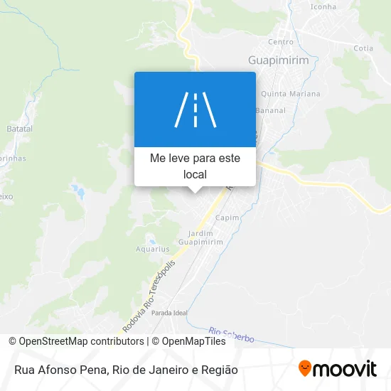 Rua Afonso Pena mapa