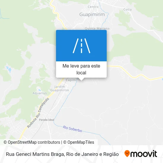 Rua Geneci Martins Braga mapa