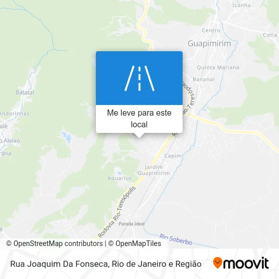Rua Joaquim Da Fonseca mapa