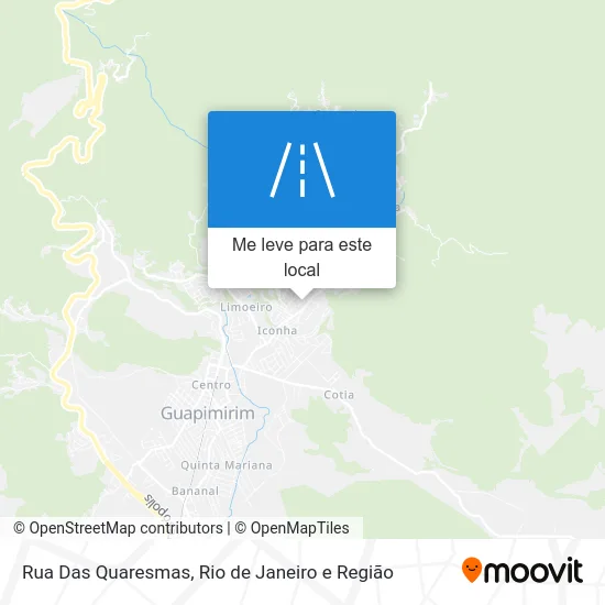 Rua Das Quaresmas mapa