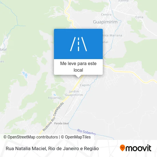 Rua Natalia Maciel mapa