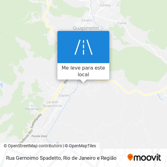 Rua Gernoimo Spadetto mapa