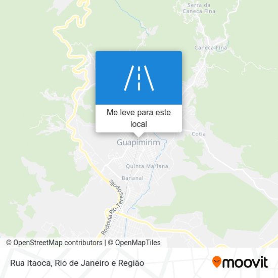 Rua Itaoca mapa