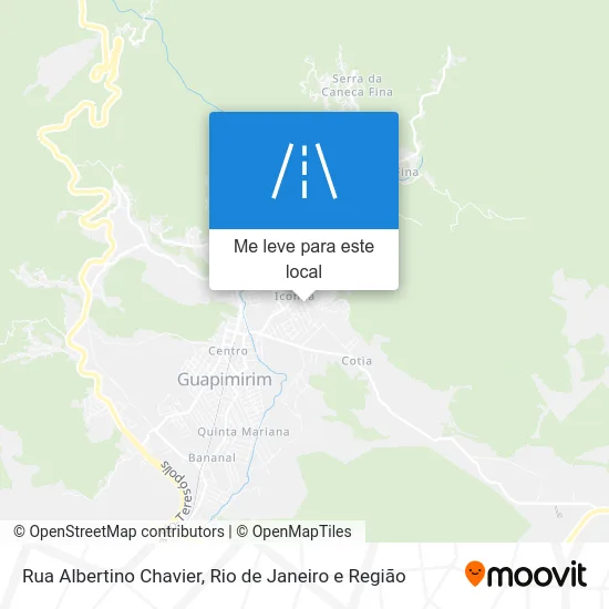 Rua Albertino Chavier mapa