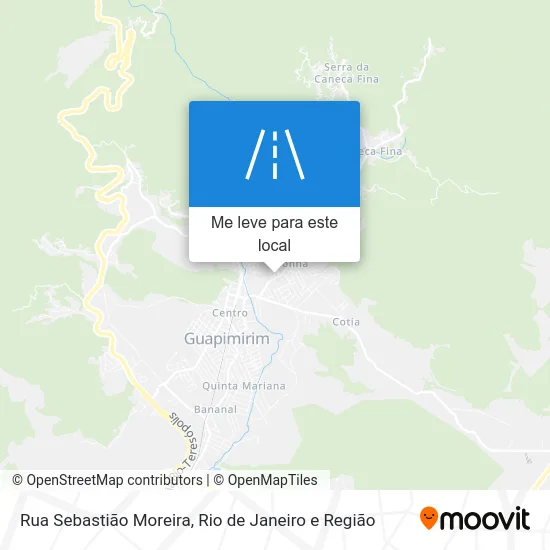 Rua Sebastião Moreira mapa