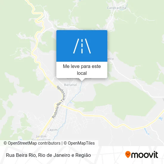 Rua Beira Rio mapa