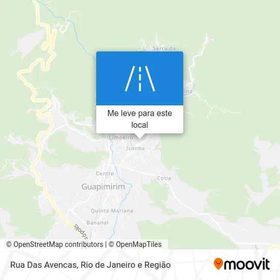 Rua Das Avencas mapa