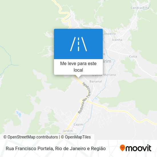 Rua Francisco Portela mapa