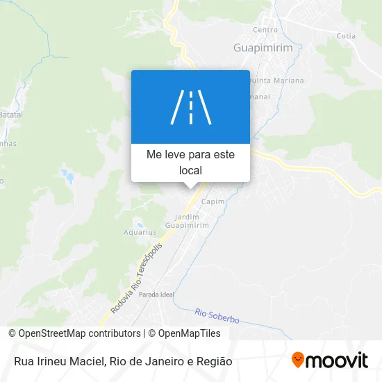 Rua Irineu Maciel mapa
