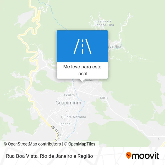 Rua Boa Vista mapa