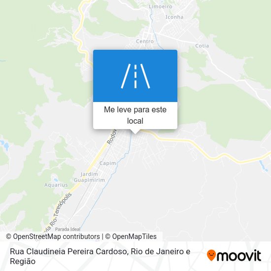 Rua Claudineia Pereira Cardoso mapa