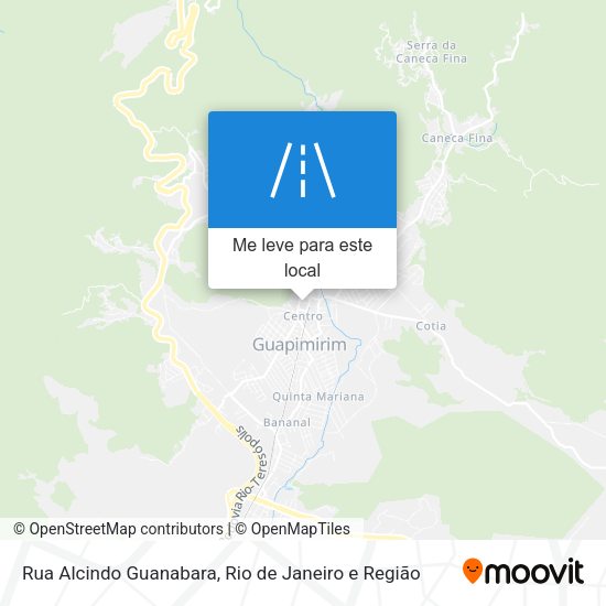 Rua Alcindo Guanabara mapa