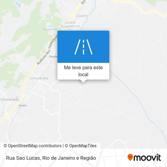 Rua Sao Lucas mapa