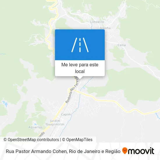 Rua Pastor Armando Cohen mapa