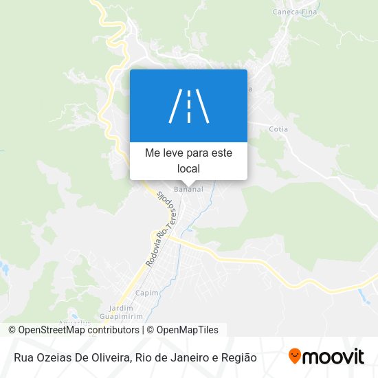 Rua Ozeias De Oliveira mapa
