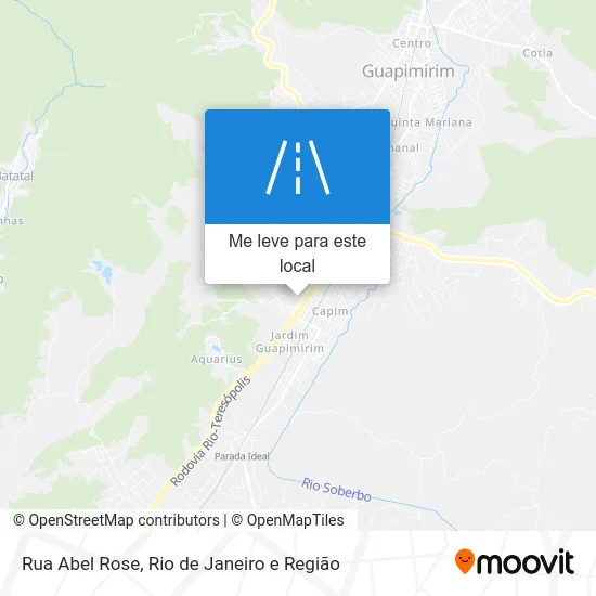 Rua Abel Rose mapa