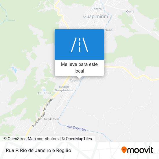 Rua P mapa
