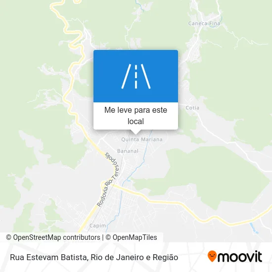 Rua Estevam Batista mapa