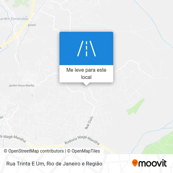 Rua Trinta E Um mapa
