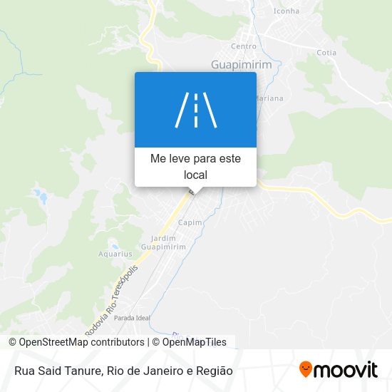 Rua Said Tanure mapa