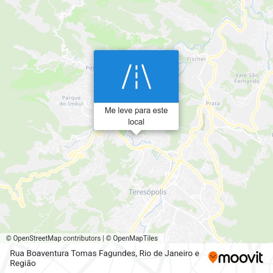 Rua Boaventura Tomas Fagundes mapa