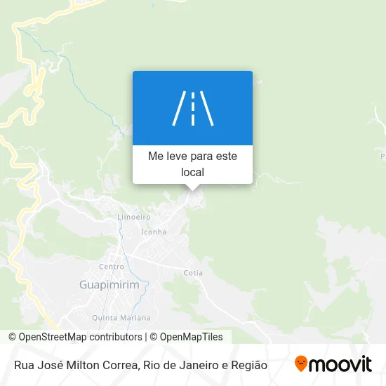 Rua José Milton Correa mapa