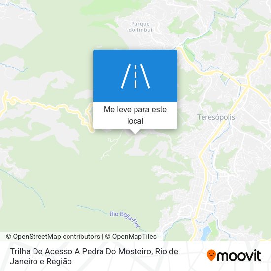 Trilha De Acesso A Pedra Do Mosteiro mapa