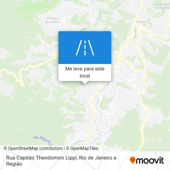 Rua Capitão Theodomiro Lippi mapa
