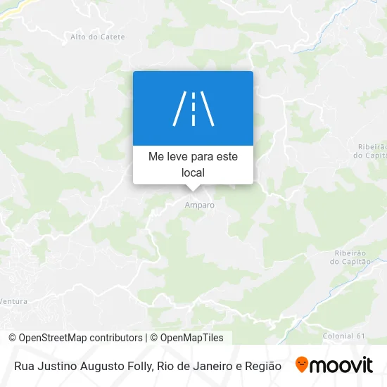 Rua Justino Augusto Folly mapa
