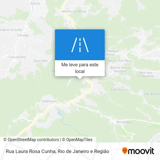 Rua Laura Rosa Cunha mapa