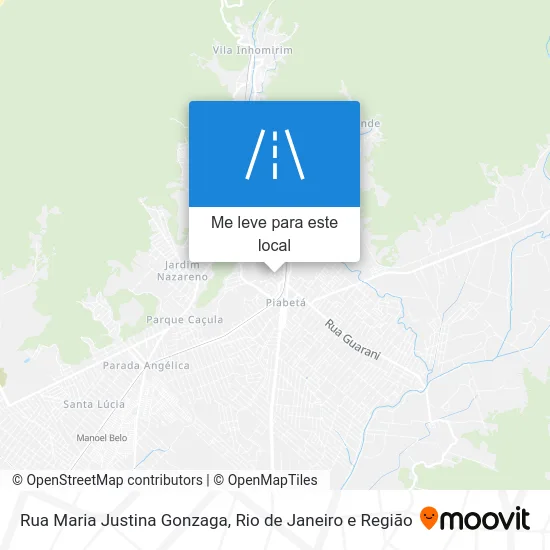 Rua Maria Justina Gonzaga mapa