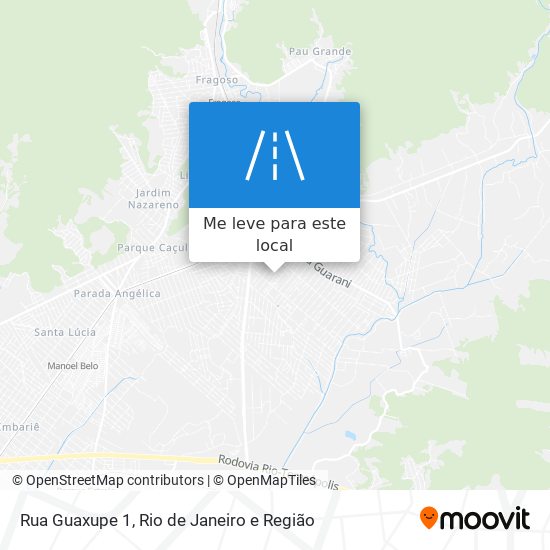 Rua Guaxupe 1 mapa