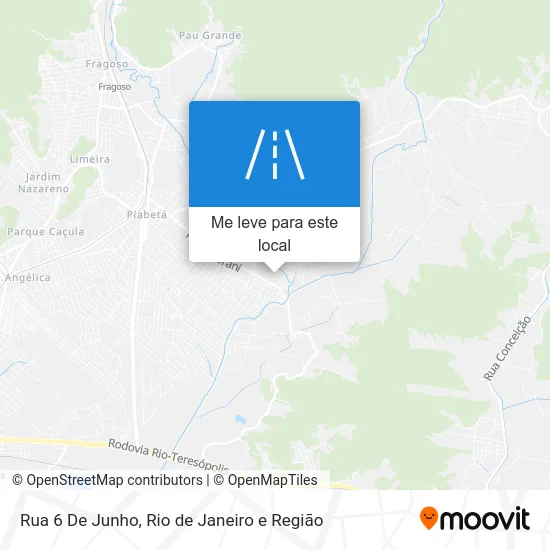 Rua 6 De Junho mapa
