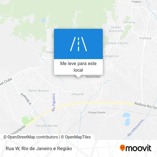 Rua W mapa