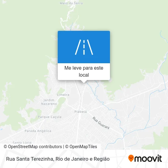 Rua Santa Terezinha mapa