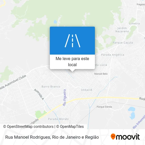 Rua Manoel Rodrigues mapa