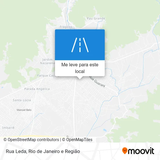 Rua Leda mapa