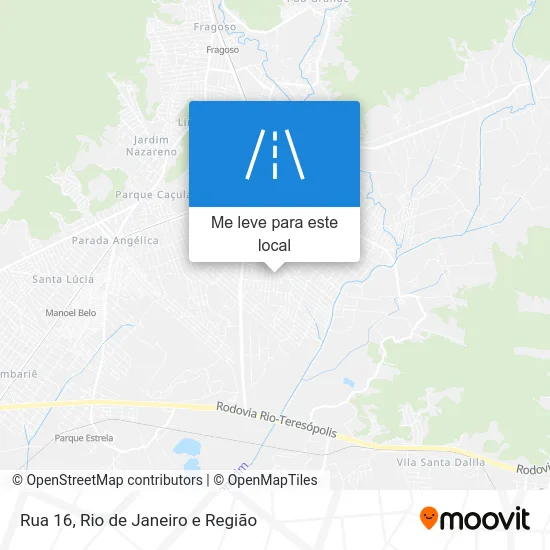 Rua 16 mapa