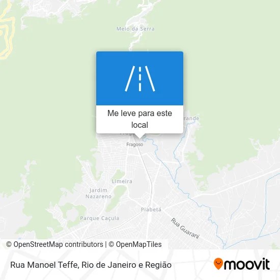 Rua Manoel Teffe mapa